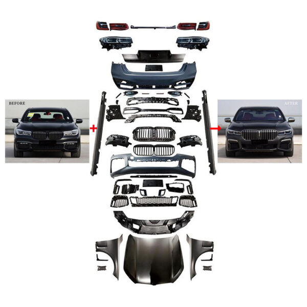 Old To New Body Kit For BMW 7Series G12 To 2021 M760