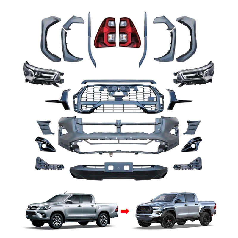 Body Kit Exterior Replacement Modification Upgrade Kit For Hilux Revo 2016 Upgrade To GR 2020-2024