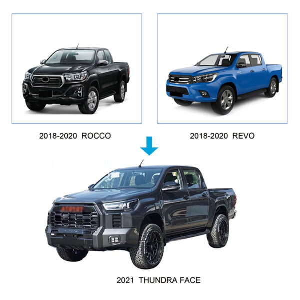 Body Kit For Hilux Revo Rocco 18-20 Upgrade To 2022 Thundra