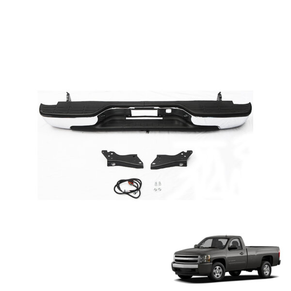 Chrom Color 4x4 Rear Bumper For Chevrolet Silverado 1999-2007