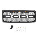 Fit Ford F150 09-14 Front Hood LED Grille Honeycomb Mesh