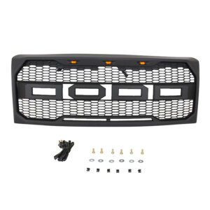 Fit Ford F150 09-14 Front Hood LED Grille Honeycomb Mesh
