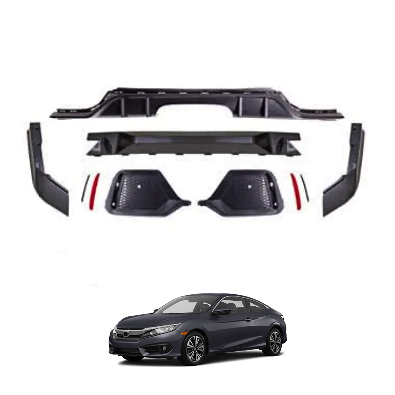 Type-r Style Car Auto Rear Bumper Parts For Honda Civic Hatchback 2016+