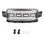 2018-2020 F150 Grille Front Mesh Grill Replacement with Led Lights Accessories