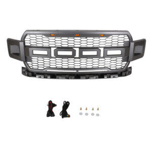 2018-2020 F150 Grille Front Mesh Grill Replacement with Led Lights Accessories