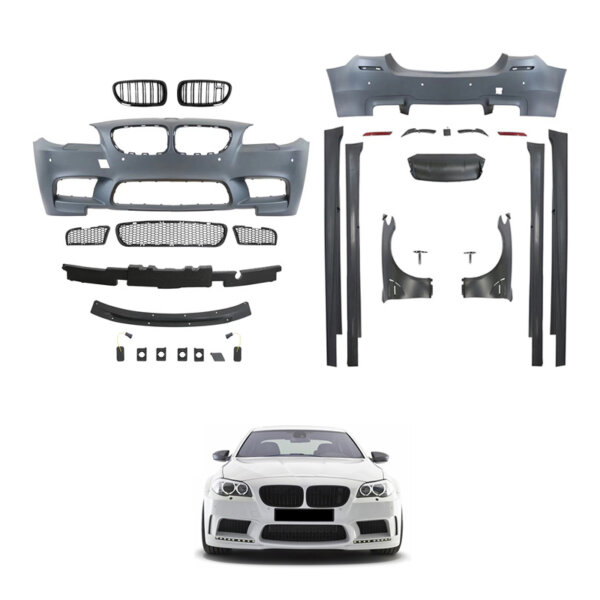 Body Kit With Exhaust For BMW 5 Series F10 F18 Modified To M5