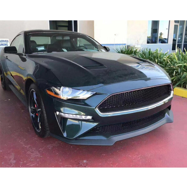 Upper + Lower Grille Compatible with 2018-2022 Ford Mustang Black Honeycomb Style Bumper Grill