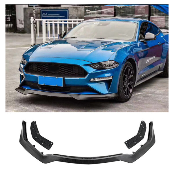 Front Bumper Lip For Ford Mustang Gt500 2018-2023 Front Spoiler