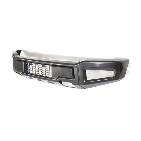 Compatible with Front Bumper Cover 2018-2021 F150 New Primed with Car Light Holes.
