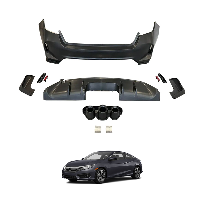 Type-r Style Rear Bumper Lip For Honda Civic 2023